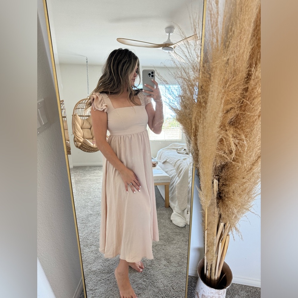 Petal & Pup Nude Open Back Dress